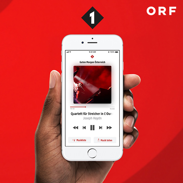 ORF Radio Ö1 Oe1 iOS App Design