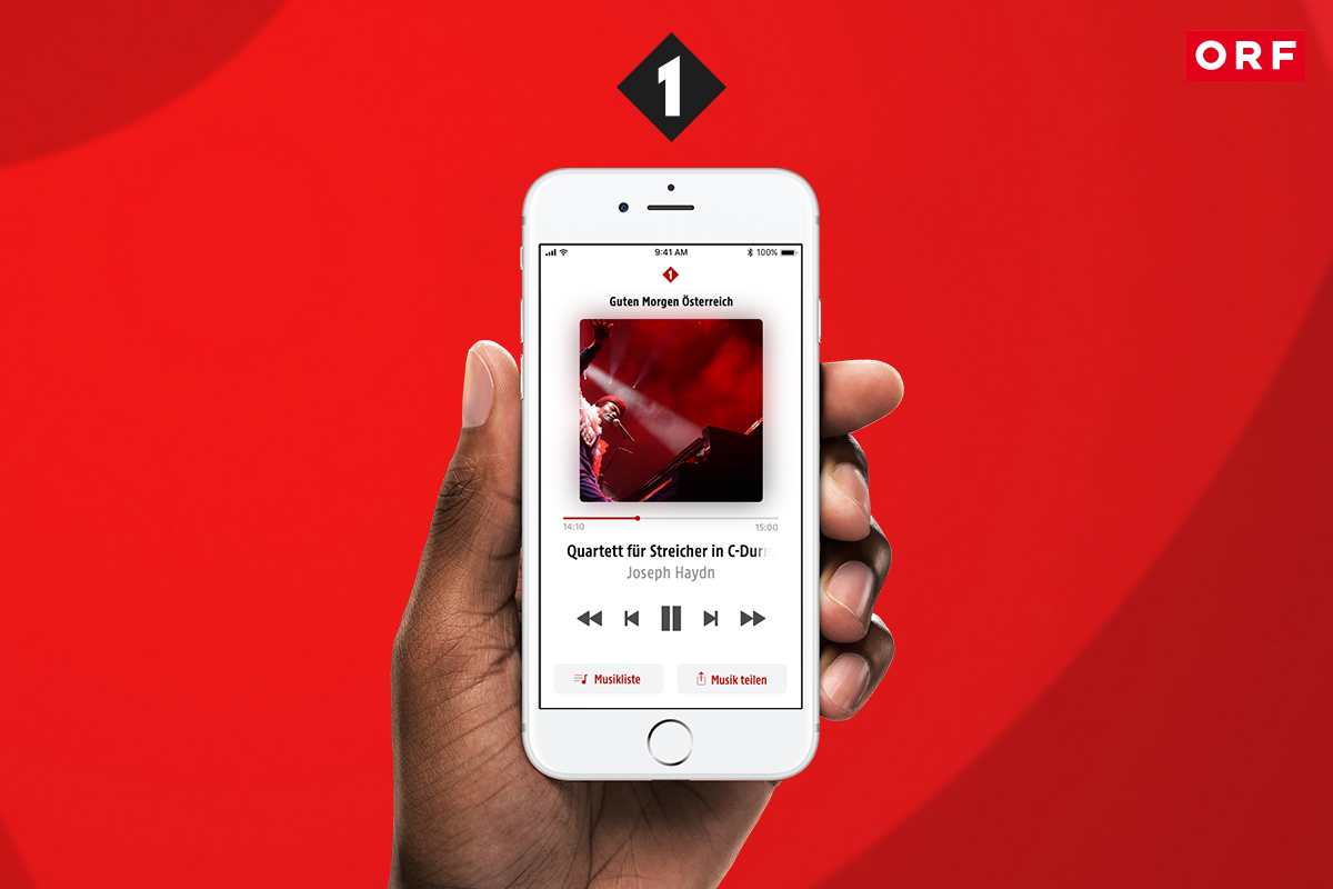 ORF Radio Ö1 Oe1 iOS App Design